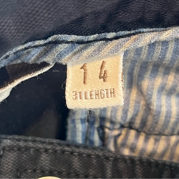 Gramicci Pants Womens Size 14 Black Chino Canvas Straight Leg Mid Rise - Picture 6 of 12